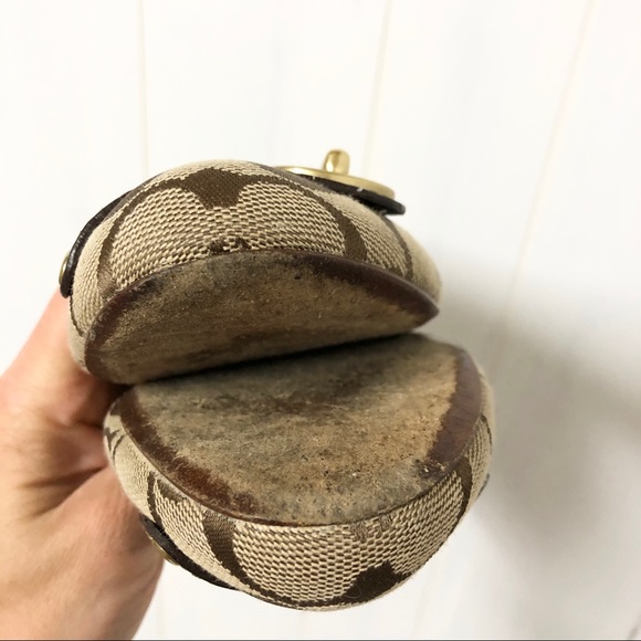 Coach Tan and Brown Logo Ballet Flats - Picture 10 of 10